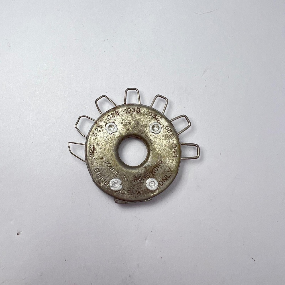 Spark Plug Gap Tool Vintage Wire Gauge Automotive Garage Mechanic Collectible